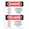 Signmission OSHA, Hydrogen No Smoking No Open Flames Bilingual, 10in X 7in Rigid Plastic, 7" W, 10" L, Spanish OS-DS-P-710-VS-1371 - alternate 1
